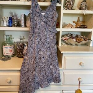 Purple paisley dress